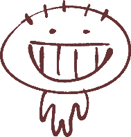 A decorative doodle of me smilin'